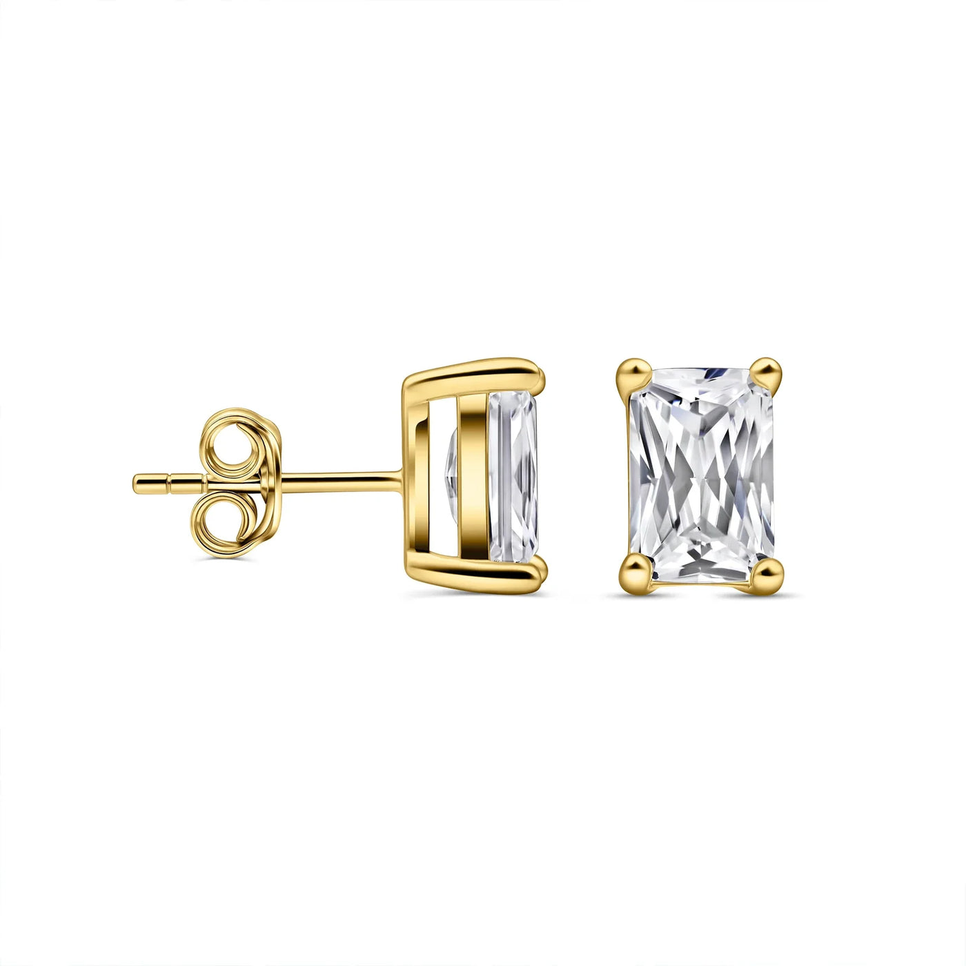 Mini Rectangular Stud Earrings