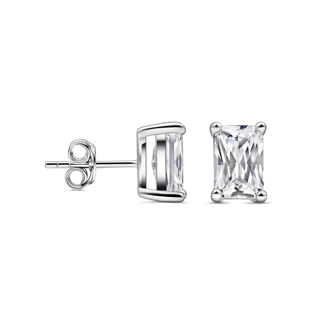 Mini Rectangular Stud Earrings